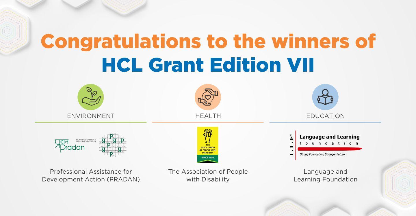 HCL Grant Congratulation to the Winners